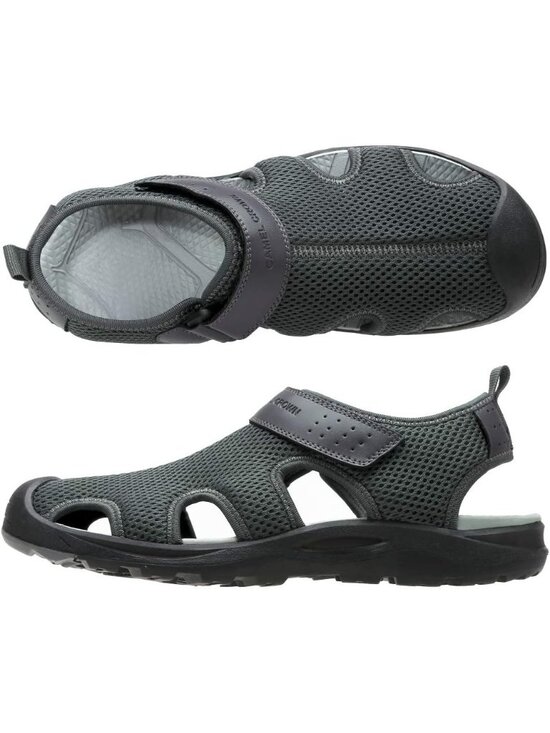 Men\'s Dark Grey Closed Toe Athletic Outdoor Waterproof Hiking Sandals Shoes